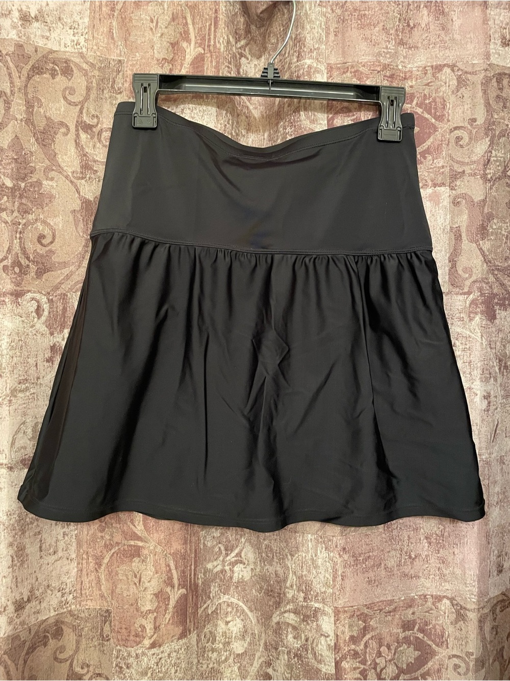 Island Escape Women's Swim Skirt A Line Pull On Black